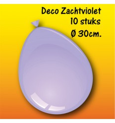 Ballonnen zacht Violet 30 cm 10 stuks