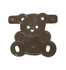 Banner symbool beertje Zilver 1 pcs