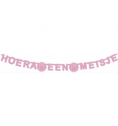 Slinger Hoera een meisje Nijntje letter