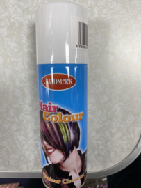 White hair spray