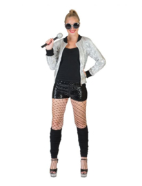 Bomber jacket Silver maat one size