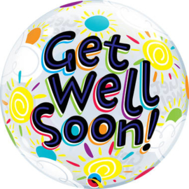 Folie ballon Get well  soon 18 inch 45 cm geleverd zonder helium