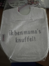 Slab. Ik ben Mama's knuffel wit/grijs