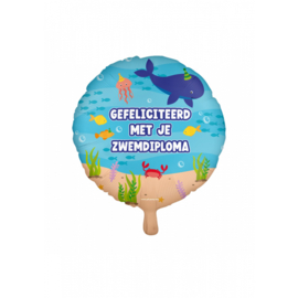 Foil balloon - Zwemdiploma zonder helium