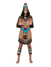 Aztec Lady Dress with cape bet headpiece leg pieces maat 36/38