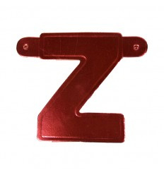 Banner letter Z  Rood 1 pcs