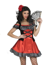 Polka Dot Witch Dress, Hat maat 36/38