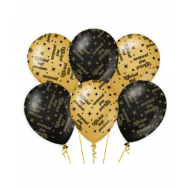 Classy party balloons - Pensioen 6 stuks