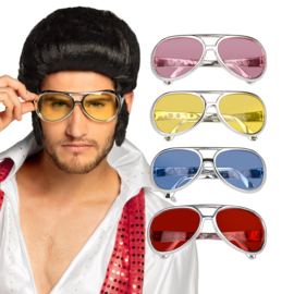 Partybril Rock 'n Roll Reno Blauw