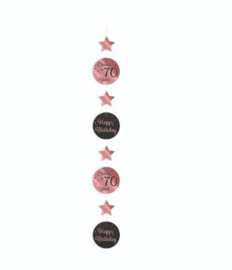 Hang Decoration 1.20 lang Rose Black 65 jaar