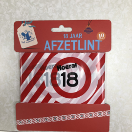 Verkeer Afzet lint 18 ( plus minus 10 m)