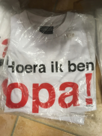 T shirt maat XL Hoera ik ben Opa