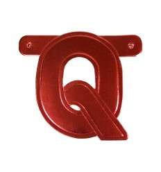 Banner letter Q Rood  1 pcs