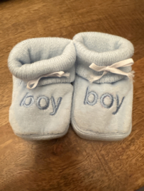 slofjes  Ik hartje Boy blauw (0 tot 3 maanden)