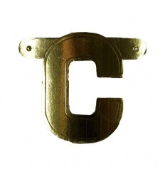 Banner letter C  Goud 1 pcs