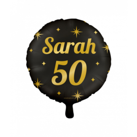 Classy Folie ballon Sarah met helium kan alleen afgehaald worden