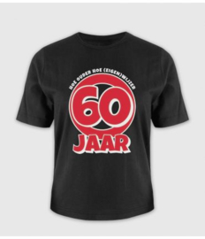 T-shirt 60 jaar one size