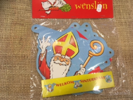 Welkom Sinterklaas slinger wenslijn
