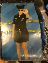 Politie Girl maat 128 Dress and pet