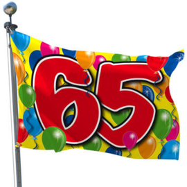 Vlag 65 Jaar  90x60
