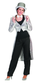 Tailcoat Silver woman maat 44/46