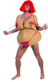 Bikini Dude slipover costume one size