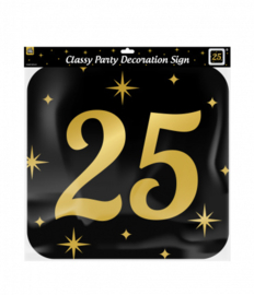 Classy groot bord 25 jaar