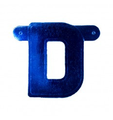 Banner letter D  Blauw 1 pcs