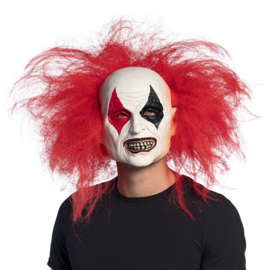 Latex hoofdmasker Ruddy clown