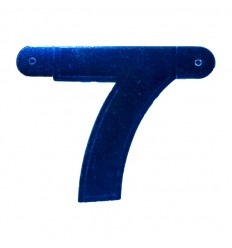 Banner cijfer 7 Blauw 1 pcs