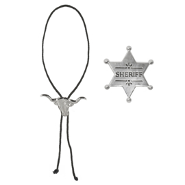 Set Cowboy sheriff Set Cowboy (ketting en sheriff ster)
