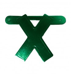 Banner letter X groen 1 pcs