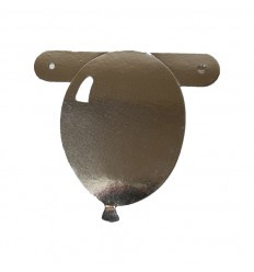 Banner symbool ballon Zilver 1 pcs