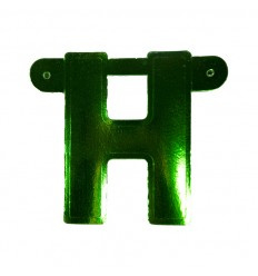 Banner letter H groen 1 pcs
