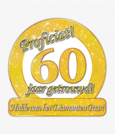 Hulde schild 60 jaar getrouwd