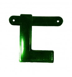 Banner letter L  Groen 1pcs