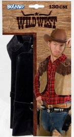 Cowboyholster dubbel Sheriff zwart