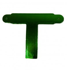 Banner letter T  groen 1 pcs