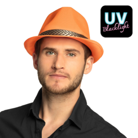 Hoed Funky neonoranje