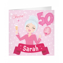 XL Kaart  50 jaar Sarah