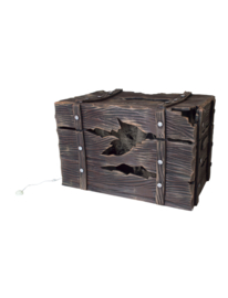 box with trapped creature button light/sound plus minus 46 x30 cm