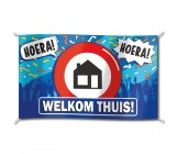 Gevelvlag Welkom thuis 150 cm x 90 cm