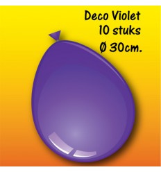 Ballonnen Violet 30 cm 10 stuks