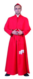Cardinaal Gilberto robe with belt hat one size
