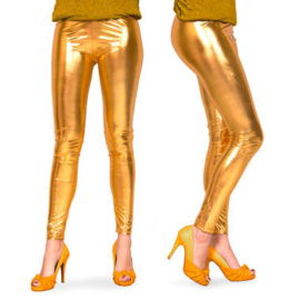 Legging Metalic goud maat L/XL