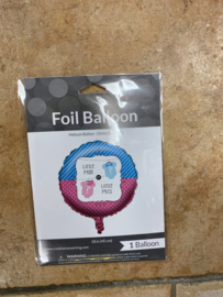 Folie ballon  Baby  shower zonder helium geleverd