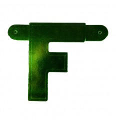 Banner letter F groen 1 pcs