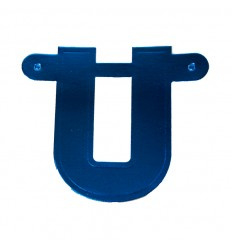 Banner letter U  Blauw 1 pcs