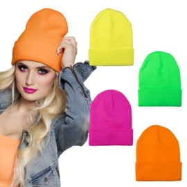 Beanie Neon Geel