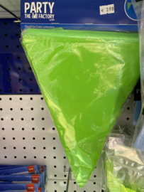 vlaggenlijn 10 meter licht groen